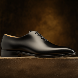 ADAMO ? Bespoke Custom Made & Fitted Wholecut Oxford Dress Shoes ? BLACK CALFSKIN