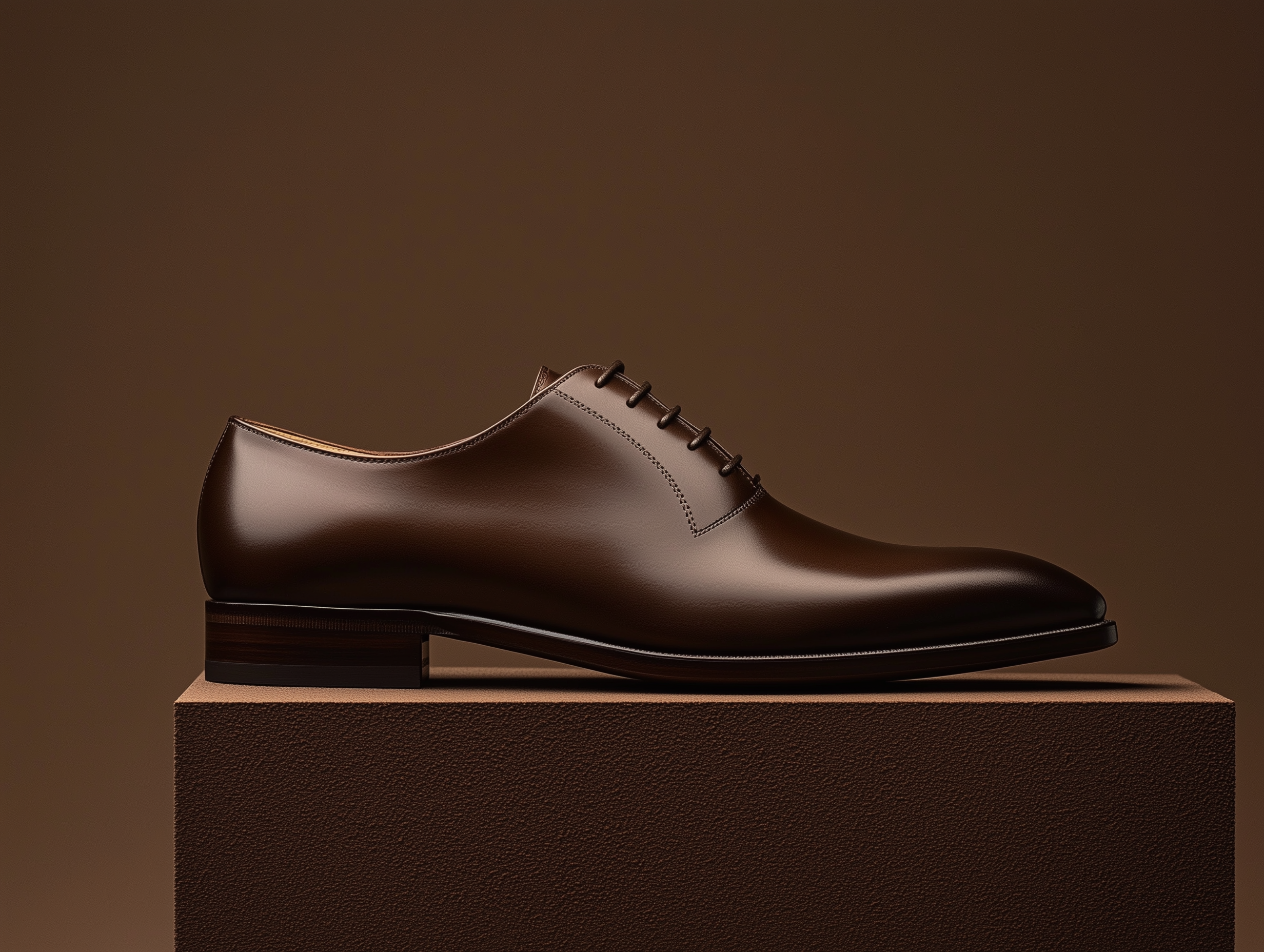 DANTE ? Bespoke Custom Made & Fitted Wholecut Oxford Shoes ? DARK BROWN CALFSKIN