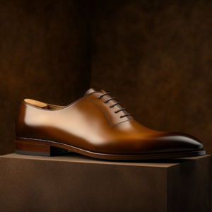 LEANDRO ? Bespoke Custom Made & Fitted Wholecut Oxford Shoes ? BROWN CALFSKIN