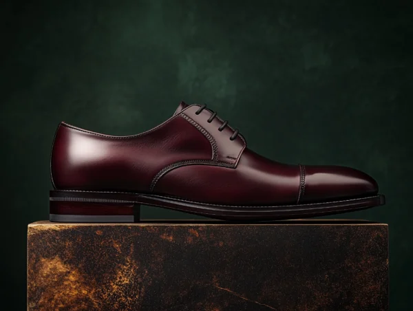 PLACIDO_Custom_Fitted_Cap-Toe_Derby_Shoes_BURGUNDY-600x452