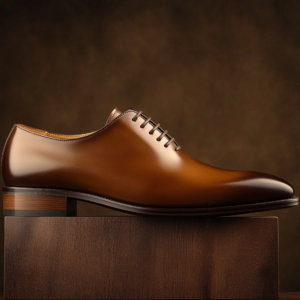 SALVATORE ? Bespoke Custom Made & Fitted Wholecut Oxford Dress Shoes ? BROWN CALFSKIN