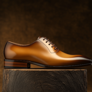 SEBASTIANO ? Bespoke Custom Made & Fitted Wholecut Oxford Shoes ? TAN CALFSKIN