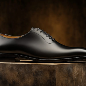 VITTORIO ? Bespoke Custom Made & Fitted Wholecut Oxford Shoes ? BLACK CALFSKIN